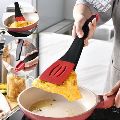 3 In 1 Frying Spatula Clip Silicone